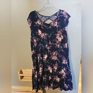 Torrid Floral Navy Dress